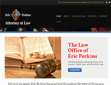 Tablet Screenshot of ericperkinslawfirm.com